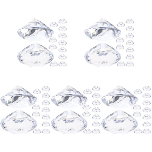 60Stk Transparente Platzkartenhalter Tischnummernhalter Hochzeit 1