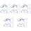 60Stk Transparente Platzkartenhalter Tischnummernhalter Hochzeit 3
