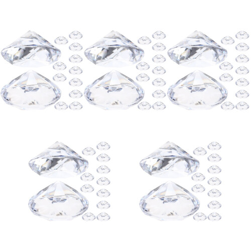 60Stk Transparente Platzkartenhalter Tischnummernhalter Hochzeit 2
