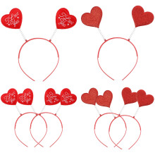 18Stk Kinder Haarreifen Herz Valentinstag Partyaccessoire