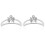 2Stk Silberne Tiara Mit Perlen Festlicher Kopfschmuck 4