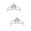 2Stk Silberne Tiara Mit Perlen Festlicher Kopfschmuck 9