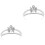 2Stk Silberne Tiara Mit Perlen Festlicher Kopfschmuck 5