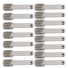 15Pcs Silver 15.4mm M4 Hex Screw Set Stainless Steel for RC Car Models