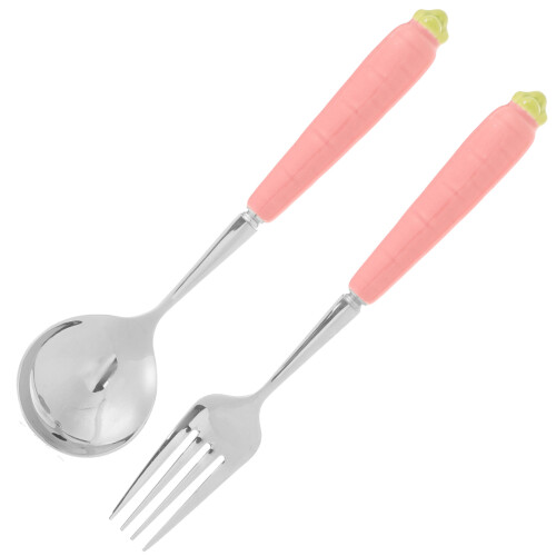 6Pz Cucchiaio Rosa Decorazione Per Dessert 1