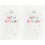 2Stk Geburtstags-Party Hintergrund Weiß Polyester Simple Design 2