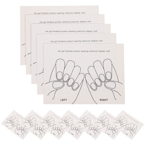 60Stk Farbkarten Papier Multi Nail Art Display Board Für Salon 1