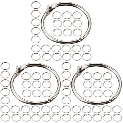 150Pz Libro Metallo Argento Per Binder, E Ufficio 1