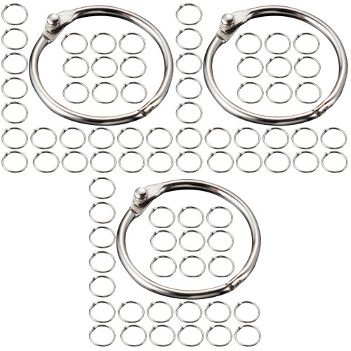 150Pz Libro Metallo Argento Per Binder, E Ufficio 2