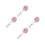 4Pz Rosa Infermiera Clip Impermeabile 11