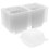 100Pcs Transparent Plastic Sandwich Boxes Leak-Proof Cake Wrapping 9