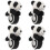 4Pièces Bracelet Claquant Animal Doux Pour 5