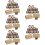 5Jgo Carteles De Madera Para Soporte Resistente Multicolor 11