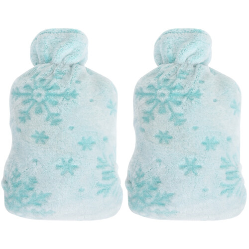 2Pièces Protection Housse Bouillotte Souple Confortable Durable 1