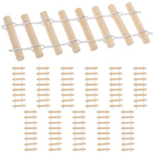 60Pz Mini Beige in Legno Per Miniature E Decorazioni