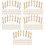 60Pz Mini Beige in Legno Per Miniature E Decorazioni 7