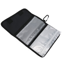 Wasserdichte Angelköder Tasche Tragbarer Aufbewahrungsbehälter 22x13cm Schwarz