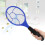 Three-Layer Electric Mosquito Swatter Bug Zapper Racket, Blue, 44.3x15.8cm 11
