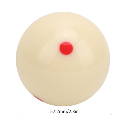 Standard 57.2mm Pool Practice Ball with Red Dot Billiard Cue Accessory 1