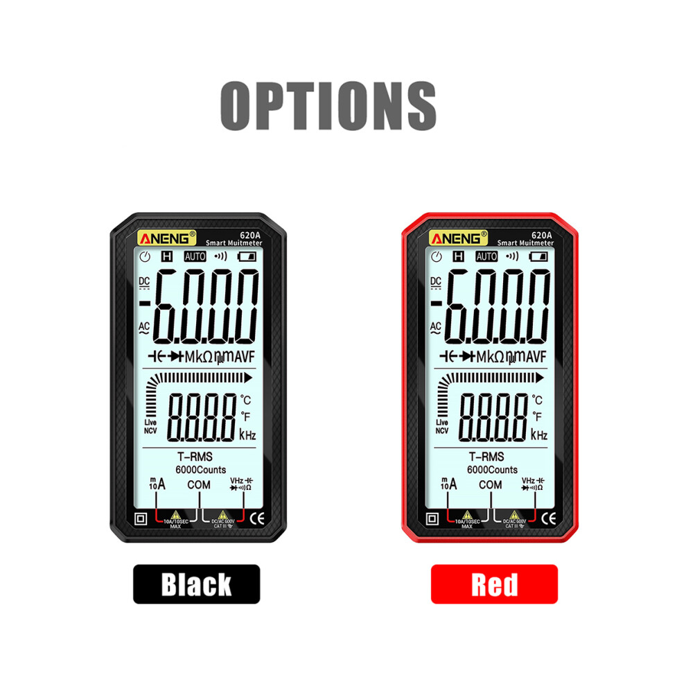 4.7-Inch Lcd Ac/Dc Multimeter, True-Rms, 6000 Counts, Portable 8791359891792
