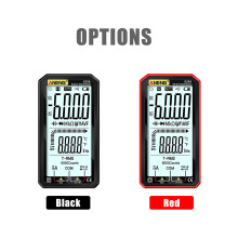 4.7-Inch LCD Digital Multimeter AC/DC True-RMS, 6000 Counts, Portable Black/Red