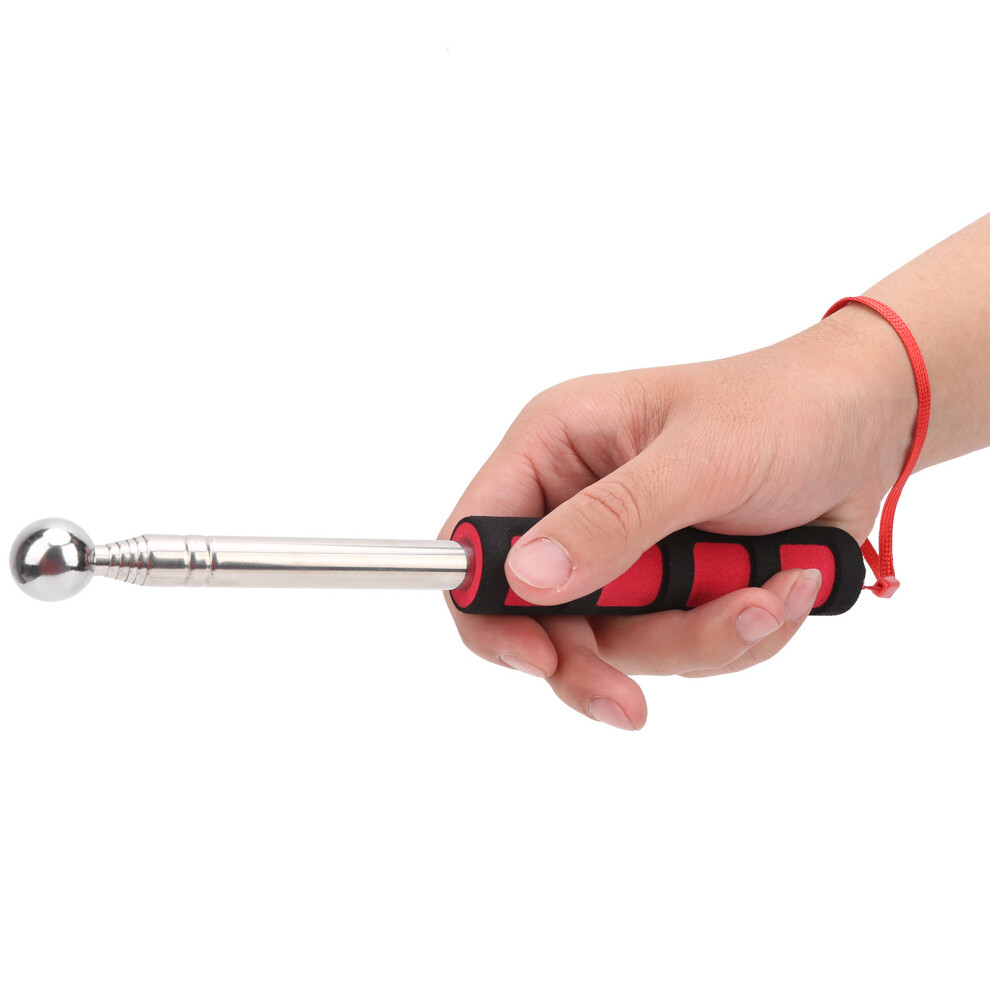 4Pcs Telescopic Detecting Drums Hammer 98Cm, Stainless Steel Tool 3761359892216