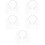 5St Wit Mesh Hoofdband Sluier Bruids Haaraccessoires 9