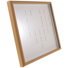 2Stk Khaki Holz Bilderrahmen DIY Ölgemälde Kinder Bastelrahmen Robust