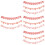 4Sets Hängendes Muttertagsbanner Papier Pink Partydekoration 8
