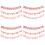 4Sets Hängendes Muttertagsbanner Papier Pink Partydekoration 7
