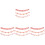 4Sets Hängendes Muttertagsbanner Papier Pink Partydekoration 4