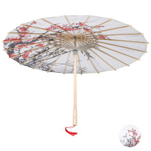 2Stk Japanischer Papierschirm Holzgriff Deko Foto Mehrfarbig