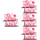 8Stk Holz Schild Rote Valentinstag 6