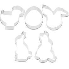 10Stk Keks Ausstecher Set Kreative Osterbackformen Silber