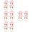 16Stk Rosa Tischdekoration Elegant 9