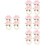 16Stk Rosa Tischdekoration Elegant 8