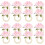 16Stk Rosa Tischdekoration Elegant 7