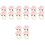 16Stk Rosa Tischdekoration Elegant 5