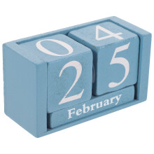3Stk Rustikaler Holz Kalender Skyblue Für Home Office Und