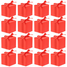 150Sets Multifunktionale Rote Geschenkboxen Aus Starkem Kraftpapier