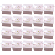 100Stk Hochzeit Candy Box Aus Papier Rosa Für Party Und Geschenke