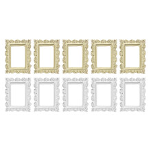 20Stk Resin Bilderrahmen Retro Mini Schmuckrahmen Farblich