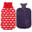 4Sets Portable Heiße Wasserflasche Rot Wiederverwendbare Wärmeflasche 1