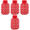 4Sets Portable Heiße Wasserflasche Rot Wiederverwendbare Wärmeflasche 5