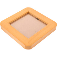 4Stk Vintage Foto Displayrahmen Holz Schokobraun Für