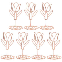 40Ud Soporte Para Cartas Y Fotos En Metal Rose Gold Duradero
