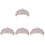 4Stk Haarschmuck Tiara Stirnband 4