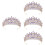 4Stk Haarschmuck Tiara Stirnband 8