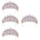 4Stk Haarschmuck Tiara Stirnband 9
