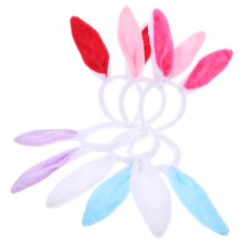 18Stk Niedliche Plüsch Bunny Ohr Haarreif Karneval Cosplay Kopfschmuck